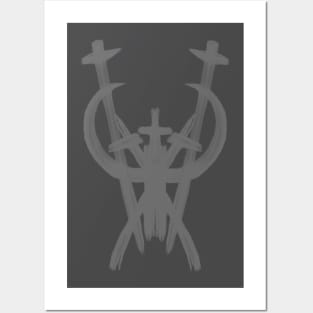 Ghostpuncher Sigil Gray Posters and Art